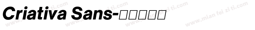 Criativa Sans字体转换
